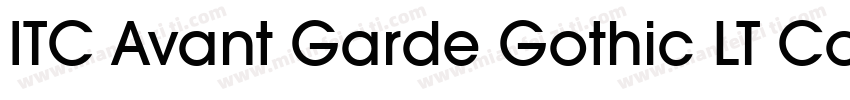 ITC Avant Garde Gothic LT Condense字体转换